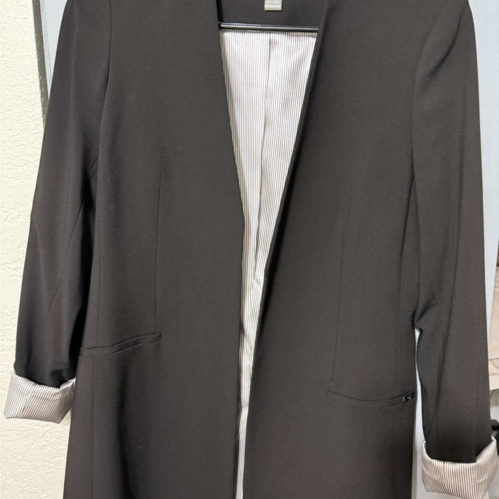 Calvin Klein Black Blazer with Striped Lining